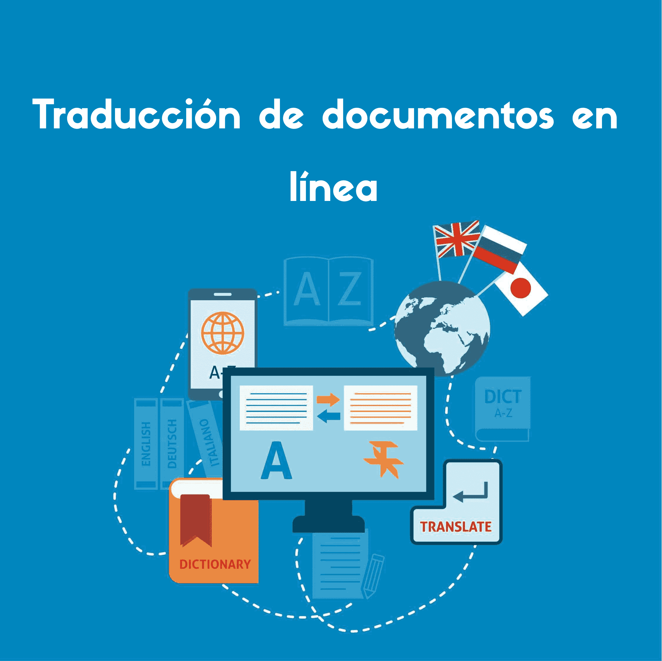 Esta imagen le da una idea de cómo funcionará la herramienta de traducción de documentos en línea para traducir su documento.